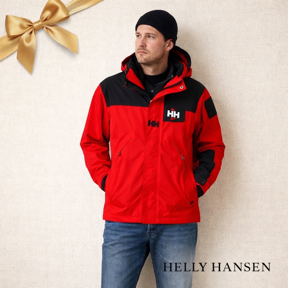 Helly Hansen Waterproof Helly Tech Jacket Red Bla… - image 1